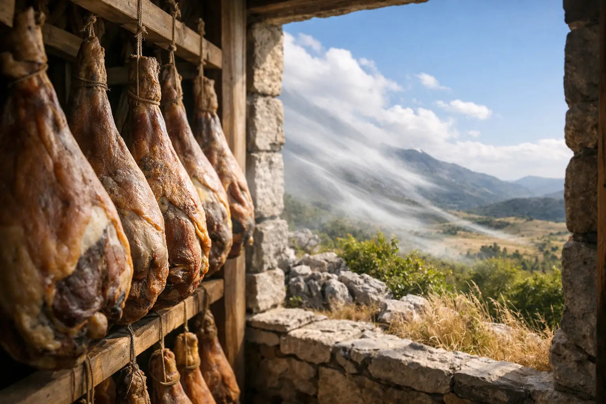 Sušenje pršuta na burji za pravi okus Krasa