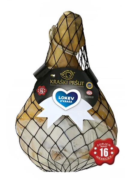 Kraški pršut s kostjo 16 mesecev